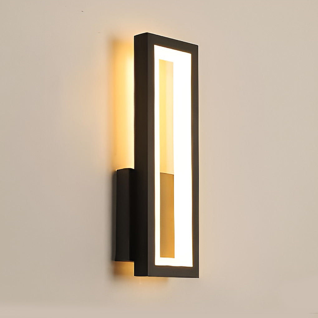 Modern Rectangular LED Wall Sconce — Aluminum & Acrylic, 16W / 28W, 3000K / 6000K