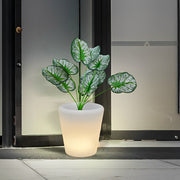 Luminous Flowerpot Light — PE, RGB LED, IP65, Rechargeable / Solar / Hardwired, Remote Control, 11" Dia.