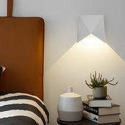 Geometric Down-Light Wall Sconce — Aluminum, 5W COB LED, Waterproof, Black or White