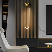 Minimalist Round-Rectangular Wall Sconce — Copper & Black, Brass, Acrylic Shade, 9W/18W LED, Three-Step Dimming, 3000K/4500K/6000K