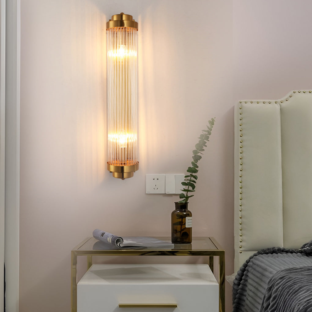 Adjustable Crystal Wall Sconce — Gold, E14, Warm White 3000K, 16" or 24"