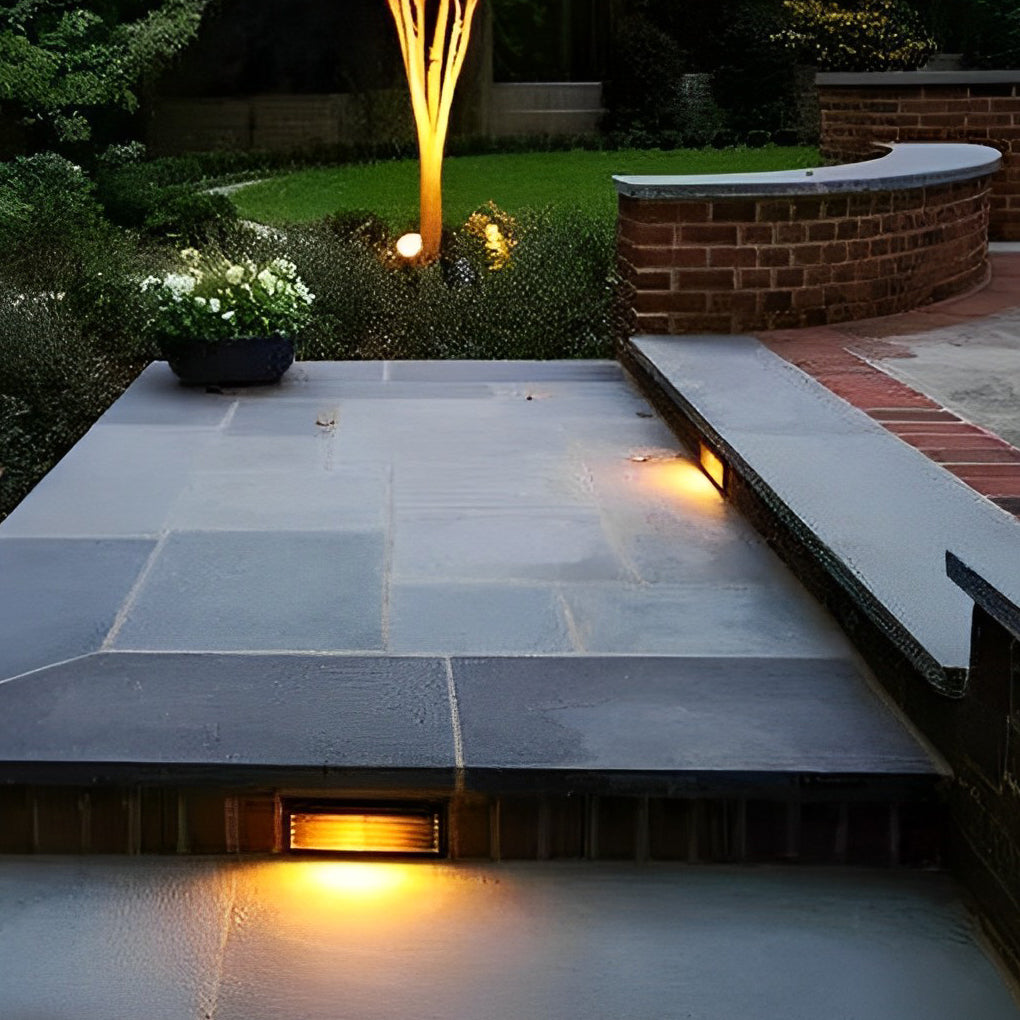 Modern Recessed LED Step Light — Aluminum, 3W, IP65 Weatherproof, Warm/Cool/Yellow