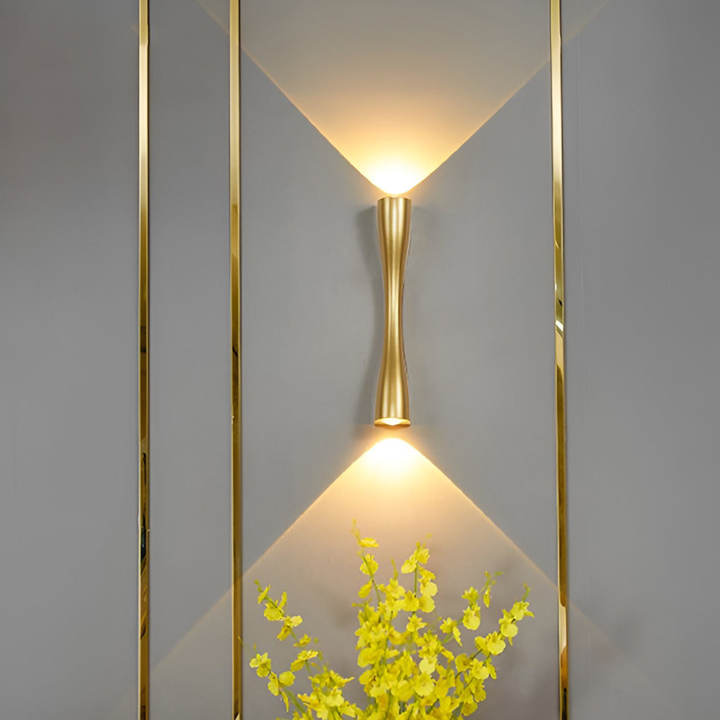 Modern Up/Down Wall Sconce — Die-Cast Aluminum, LED, 6W–10W, Gold / Black / White