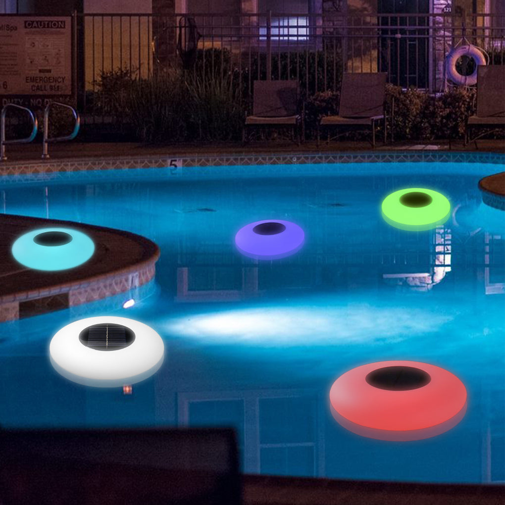 RGB Solar Pool Light — LED, IP67 Waterproof, 16-Color Remote Control, 2.5W, 9.8" or 12.6"