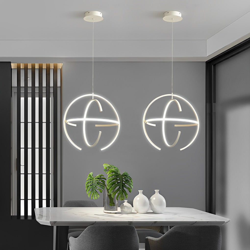 Adjustable Modern LED Pendant Chandelier — Aluminum, 180° Articulating, 14"/18"/22"