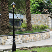 Retro Minimalist Outdoor Post Light — Die-Cast Aluminum, E27 LED 10W, IP Weatherproof, 86.6" Height