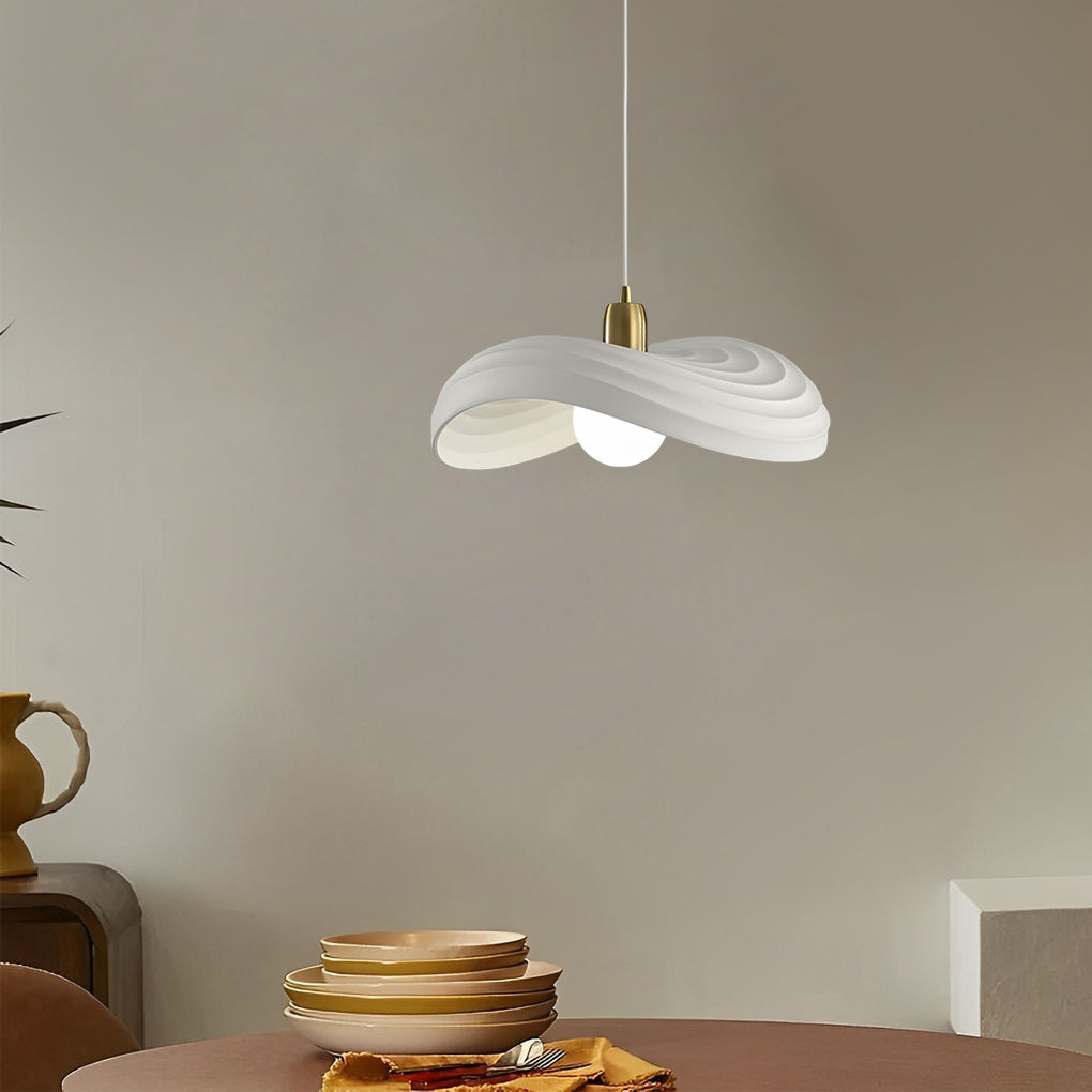 Wabi-Sabi Resin Chandelier — Hand-Molded, Electroplated Hardware, E27, 3000K Warm White