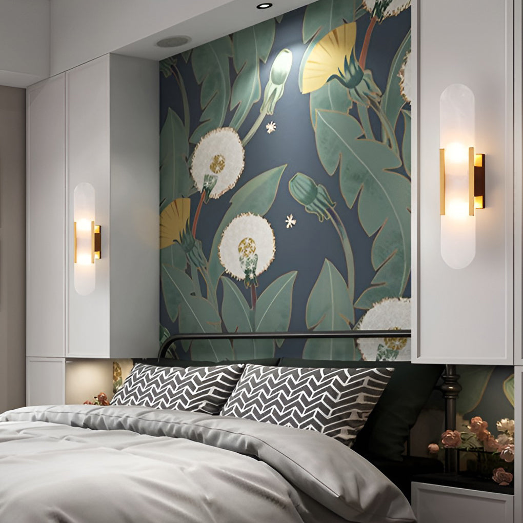 Modern Up/Down Wall Sconce — Electroplated Metal, G4 2-Light, Black or Copper