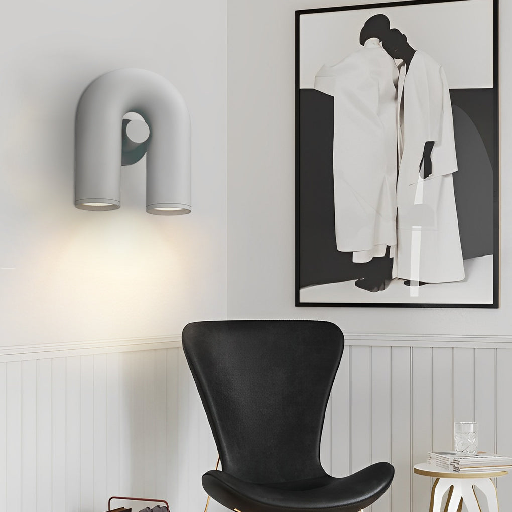 LED Nordic Wall Sconce - Rotatable U-Shaped Water Pipe Lighting