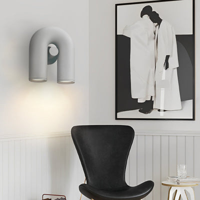 LED Nordic Wall Sconce - Rotatable U-Shaped Water Pipe Lighting