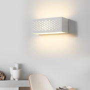Rectangular Up/Down Wall Sconce — Plaster, 2-Light G9 LED, 10" Wide, Modern