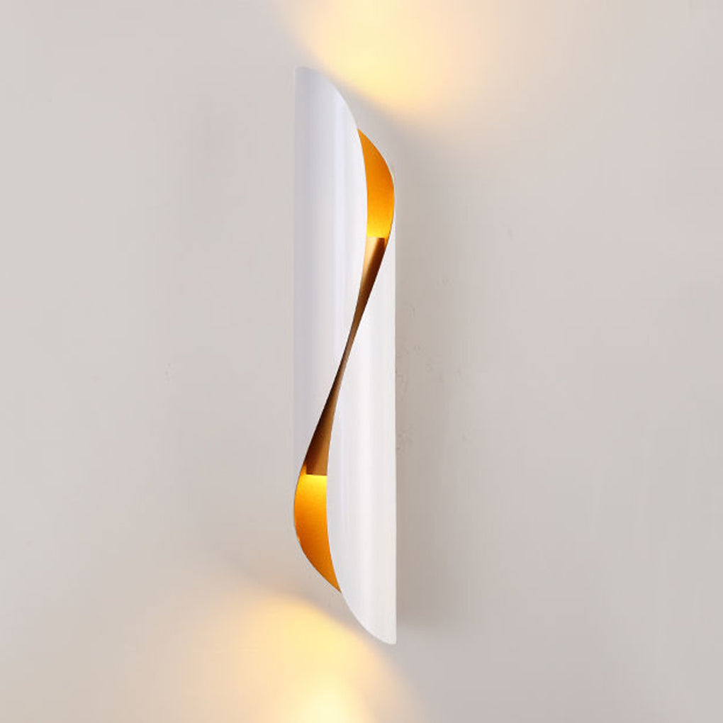 Arc Up/Down Wall Sconce — Iron, G9, 3000K Warm White, Black+Gold / White+Gold / Gold