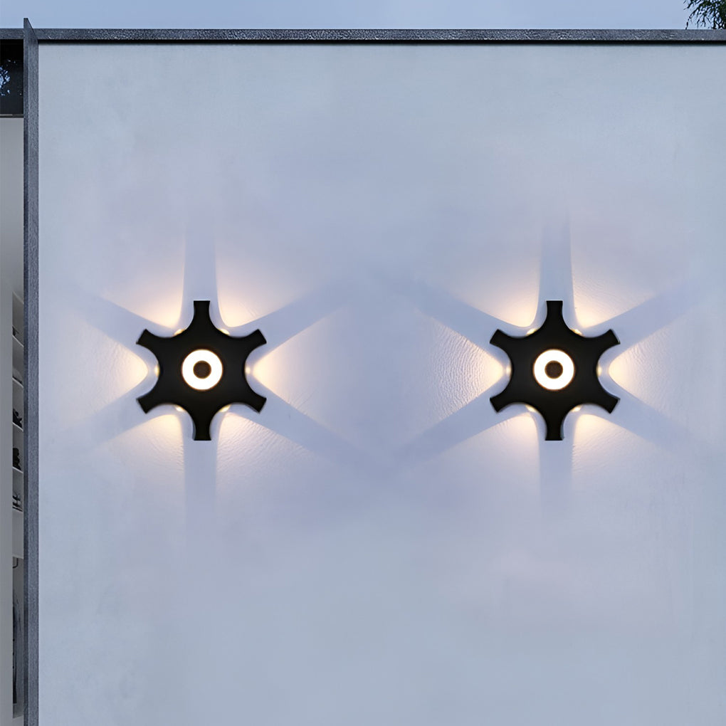 Nordic Waterproof Flower-Shaped LED Wall Washer Lights