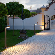 Modern Minimalist LED Bollard Light — Matte Black Aluminum, 12W, 3000K / 6000K, 31" H