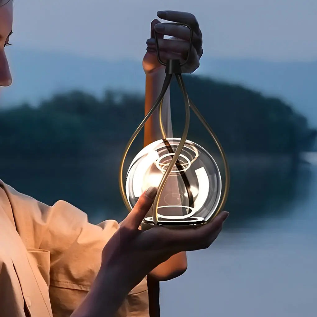 Portable Waterproof LED Night Lights with Creative Metal Design - USB Rechargeable Luxe