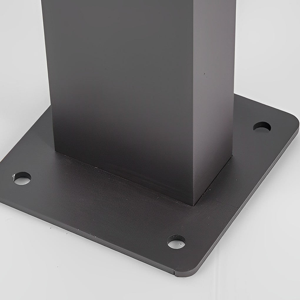 Modern Outdoor Bollard Path Light — Aluminum and Glass, LED, IP65 Weatherproof, Downward Illumination, 3000K