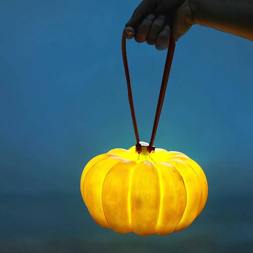 Waterproof Portable Resin Pumpkin LED Lights - USB Rechargeable for Outdoor Use Luxe