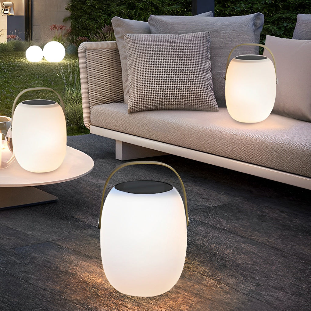 Modern Solar Rechargeable Portable Lantern — Remote Control, 3-Step Dimming, 3000K/4500K/6000K, USB Charging, Waterproof