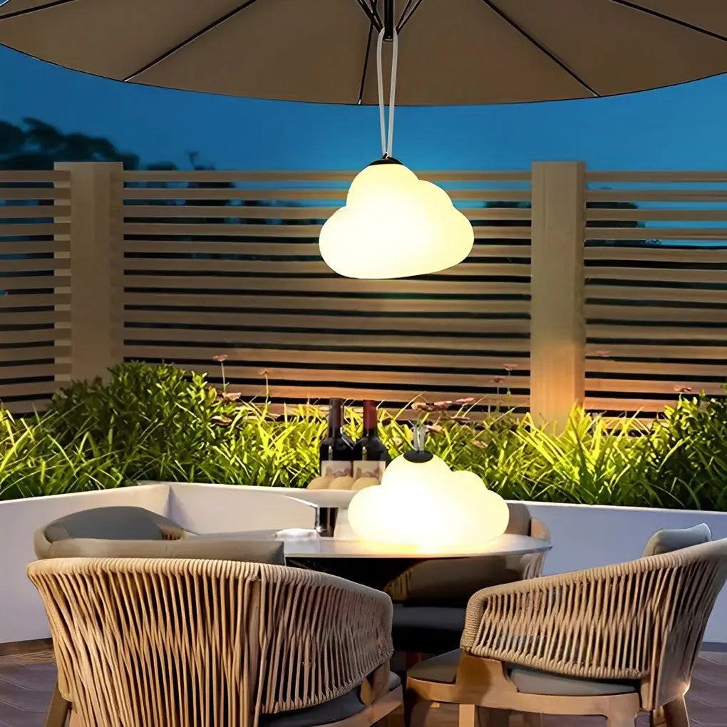 Rechargeable Outdoor Hanging Lights - Waterproof Clouds Design with USB DC5V Luxe