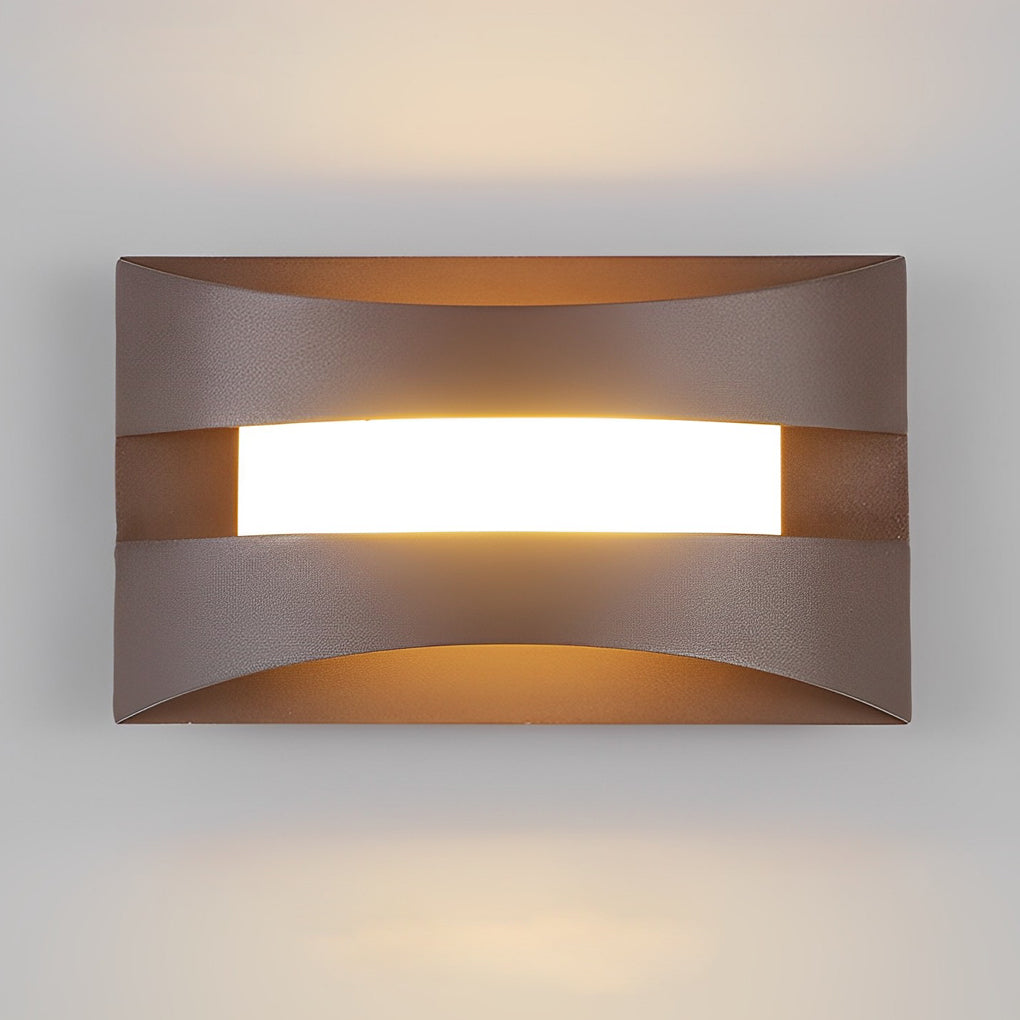 Minimalist Nordic Rectangular LED Wall Sconce for Bedside Lighting