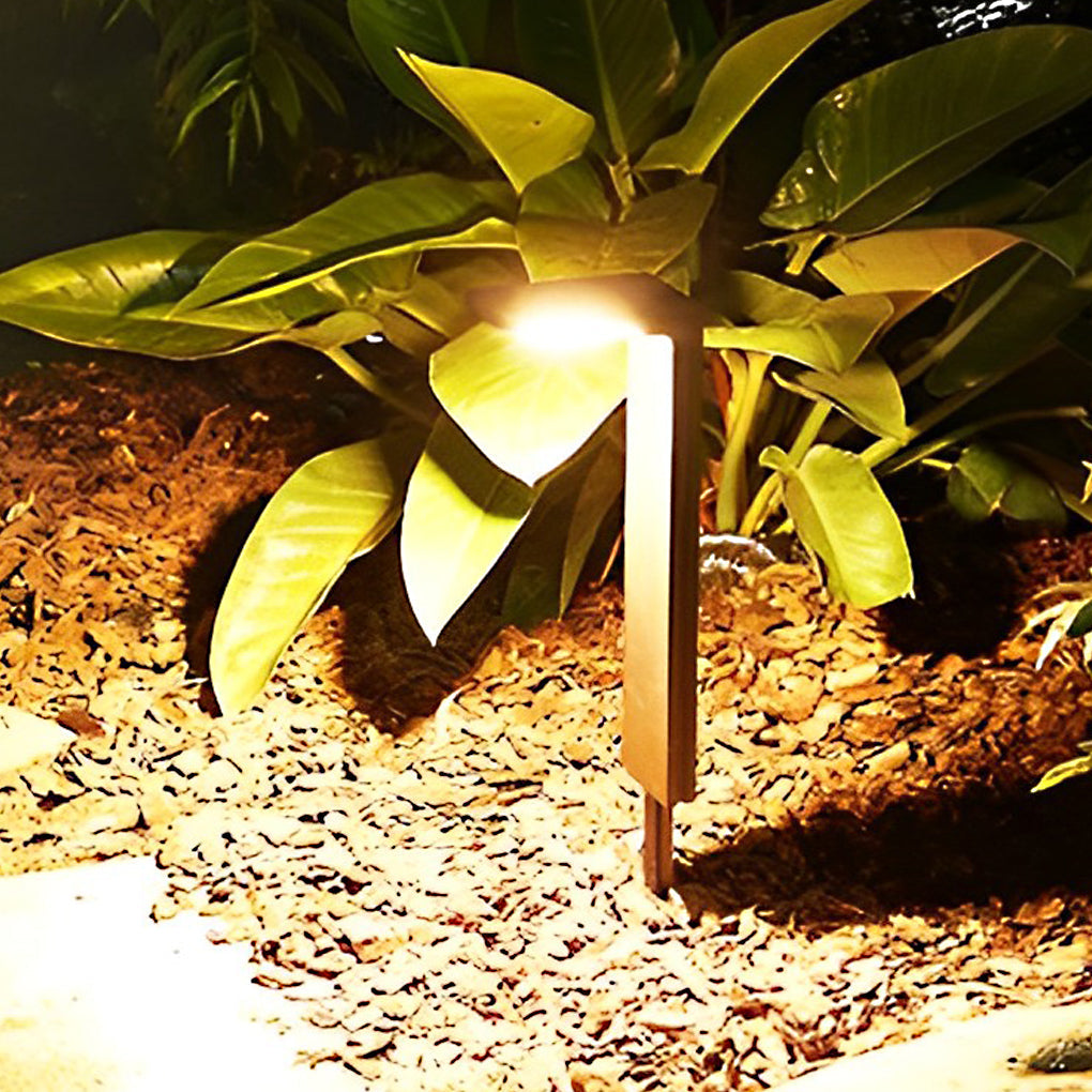 Modern Solar LED Bollard Path Light — ABS+PC, Black, Dusk-to-Dawn Auto On/Off, IP64, 4V/2W, 6000K/3000K