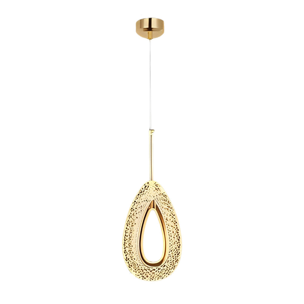 Modern Minimalist Pendant Light — Aluminum & Acrylic, Circle / Oval / Water Drop, Three-Step Dimming, 1- or 2-Light