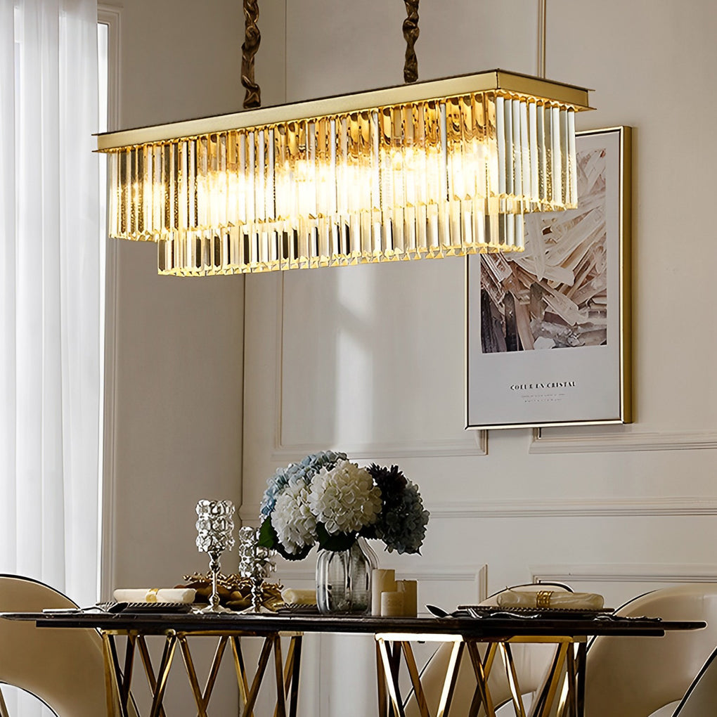 4-Layer Round Crystal Chandelier — Black or Gold, E14, Three-Step Dimming, 3000K/4500K/6000K, 23.6" Diameter