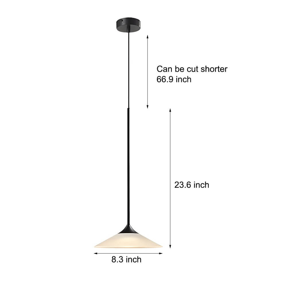 5w mini cone pendant light with acrylic shade 1 light led design