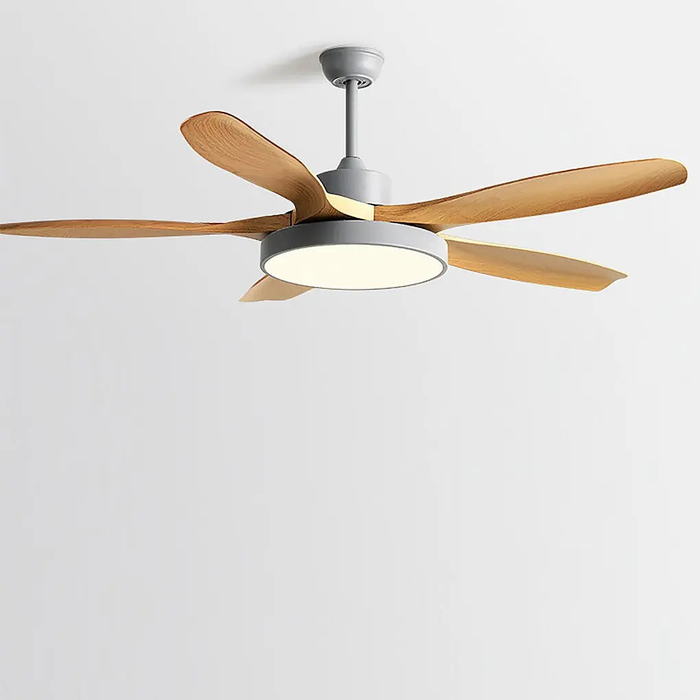 60-Inch Nordic Ceiling Fan with Lights and Remote Control - Silent Inverter Ceiling Fan Lamp Luxe