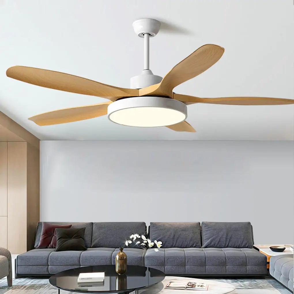 60-Inch Nordic Ceiling Fan with Lights and Remote Control - Silent Inverter Ceiling Fan Lamp Luxe