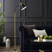 62-Inch Metal Floor Lamp with a Rotatable Single Bulb for Reading Luxe