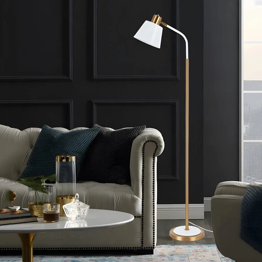 62-Inch Metal Floor Lamp with a Rotatable Single Bulb for Reading Luxe