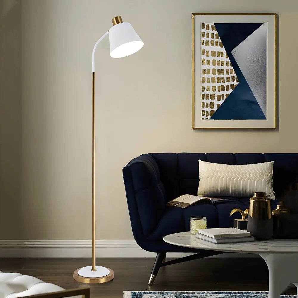 62-Inch Metal Floor Lamp with a Rotatable Single Bulb for Reading Luxe