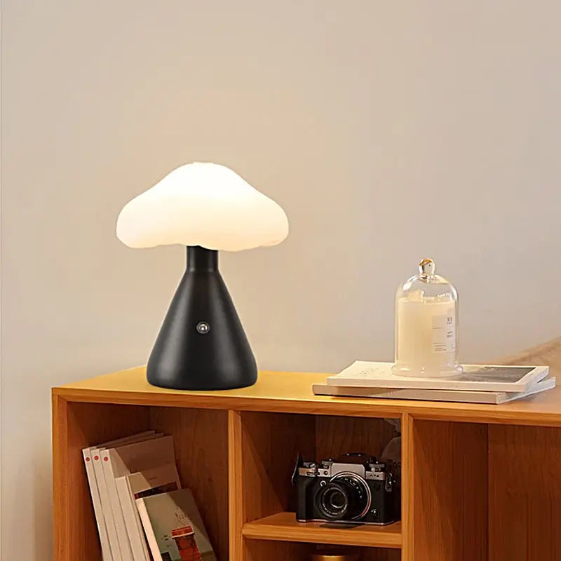 6.3-Inch LED Metal Mushroom Cloud Table Lamp for Ambient Lighting Luxe