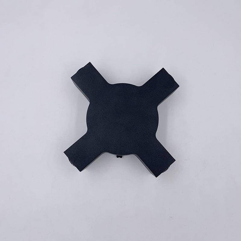Starlight Modern Outdoor Up/Down Wall Sconce — Die-Cast Aluminum, Matte Black, 12W LED, IP65