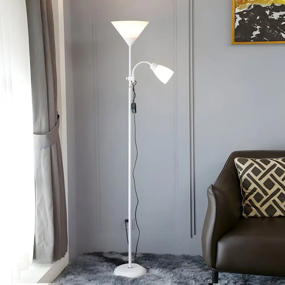 67-Inch Modern Torchiere Floor Lamp with Adjustable Sidelight Uplight Luxe