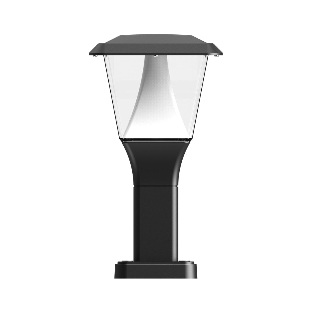Modern Minimalist 6.5" Outdoor LED Bollard Light — Die-Cast Aluminum, 8W OSRAM, 3000K, IP65, 3 Heights