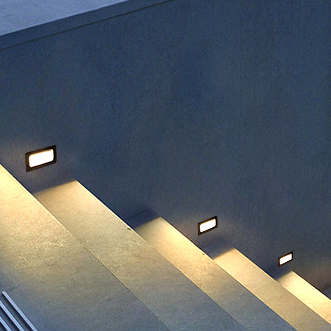 Classic Recessed LED Step Light — Die-Cast Aluminum, 5W OSRAM, 3000K, IP65 Weatherproof