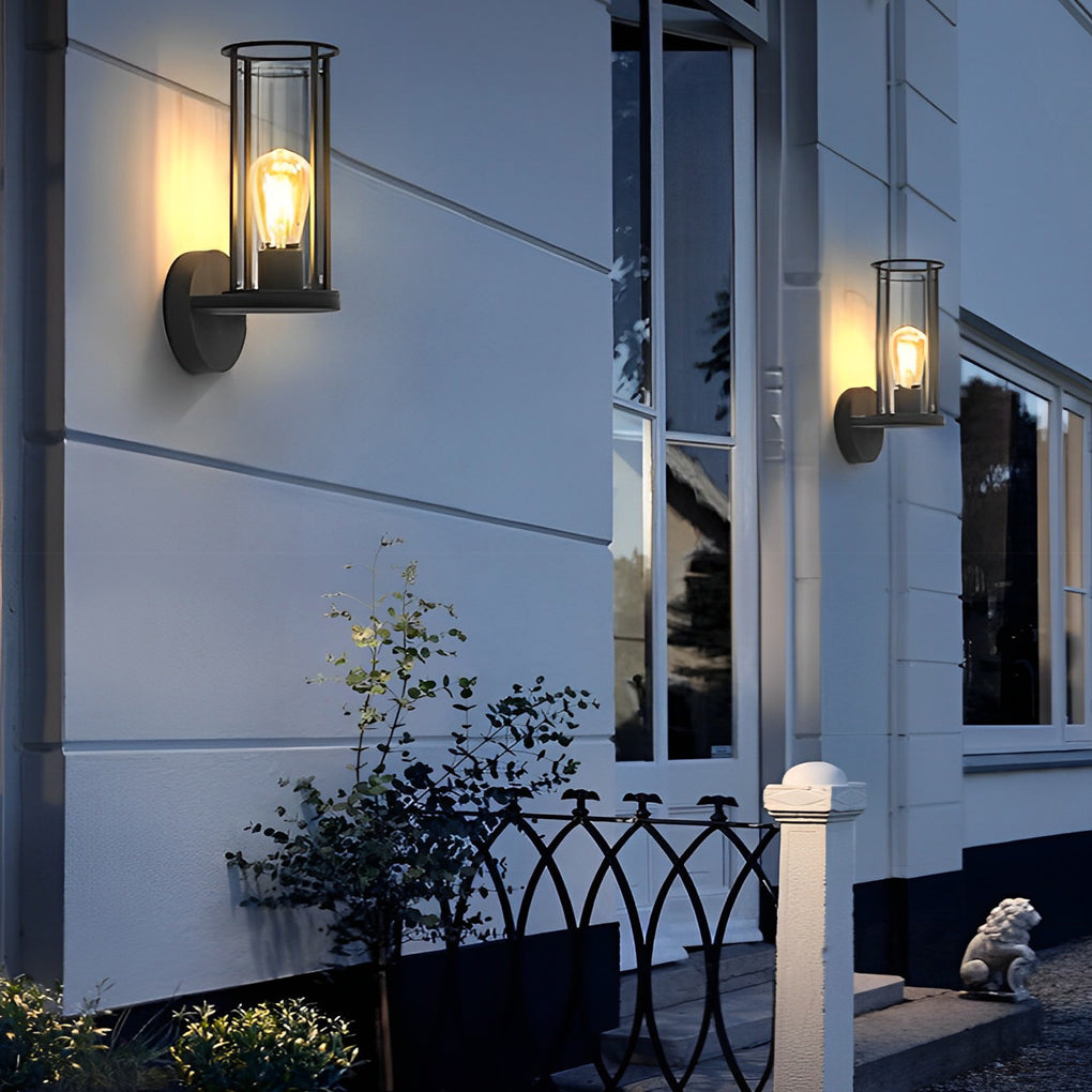 Minimalist Round Outdoor Light — Stainless Steel & Acrylic, E27, IP65, Wall or Post Mount