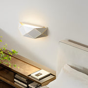 Geometric Diffused-Light Wall Sconce — Black & White Iron and Acrylic, Minimalist