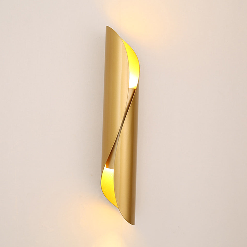 Arc Up/Down Wall Sconce — Iron, G9, 3000K Warm White, Black+Gold / White+Gold / Gold