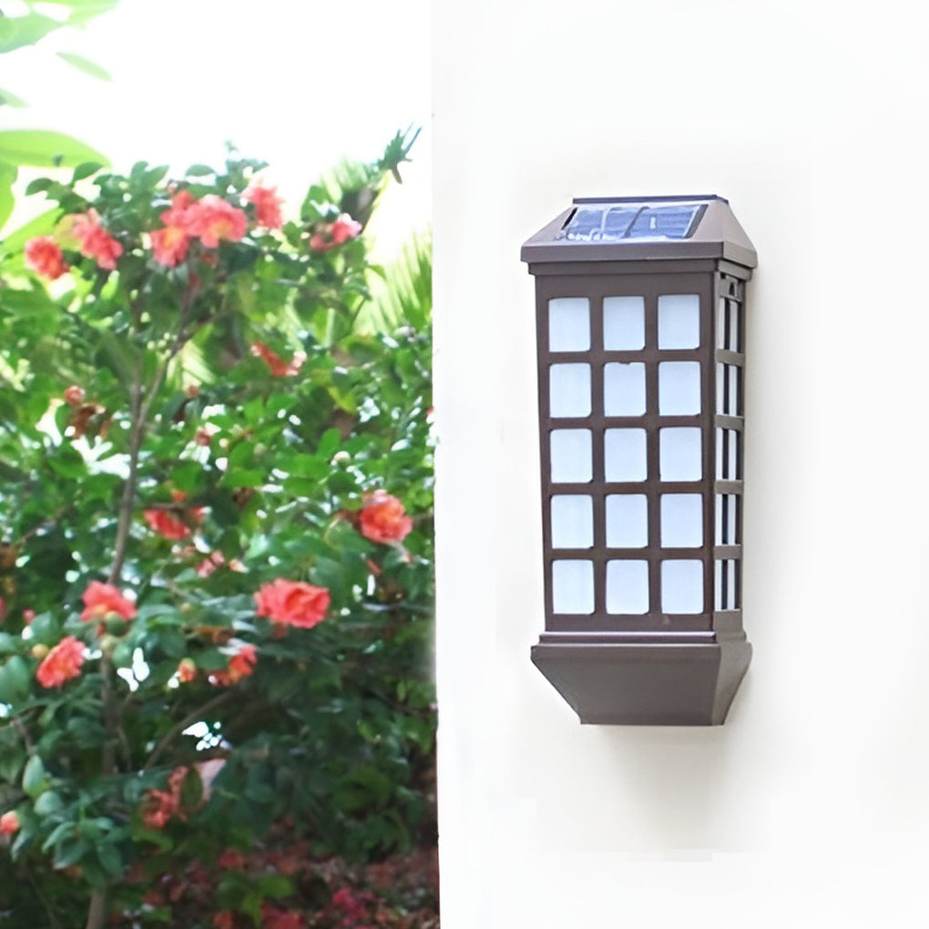 Modern Solar LED Outdoor Wall Sconce — ABS, Light-Control Sensor, 3000K / 6000K