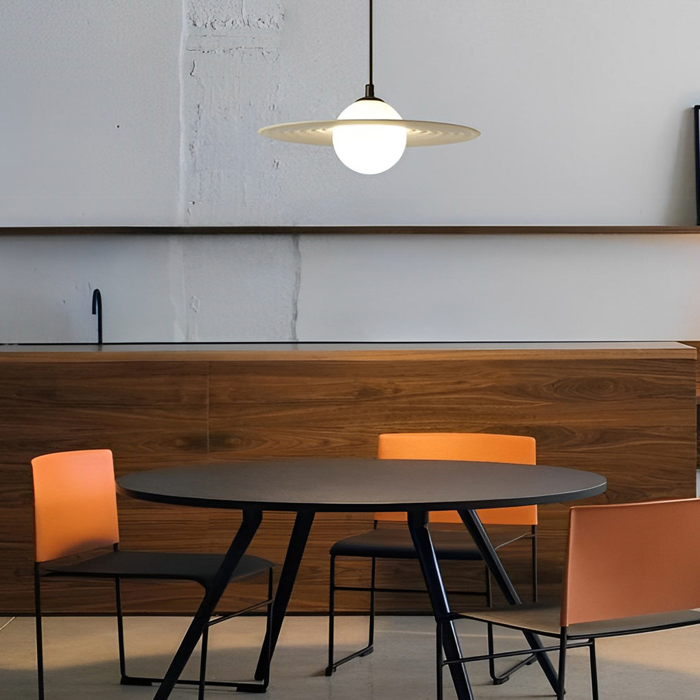 Modern Round LED Pendant Chandelier — Aluminum & Iron, 3000K Warm White, RA90, 12" or 18"