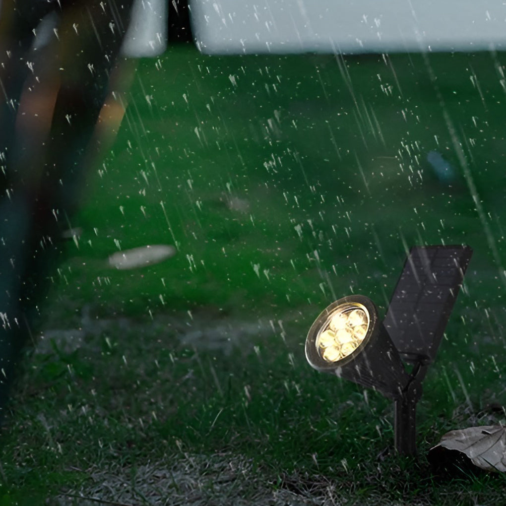 Solar LED Tree Spotlight — ABS, 7W Waterproof, Warm White / RGB, Landscape