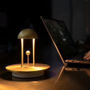 Touch-Dimming Nickel Jingle Table Lamp for Ambient Lighting Luxe