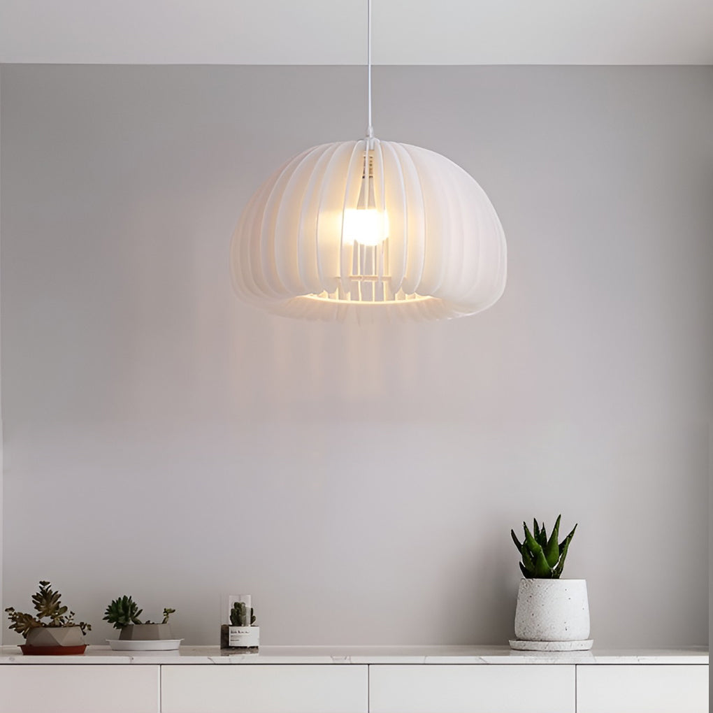 Lantern Pendant Light — Acrylic & Iron, White, 16W E27, 3-Step Dimming (3000K/4500K/6000K)