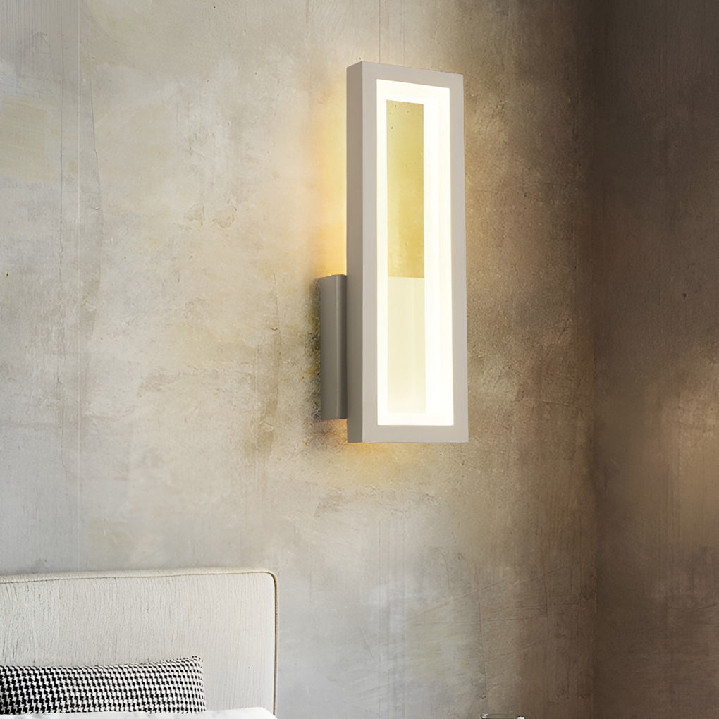 Modern Rectangular LED Wall Sconce — Aluminum & Acrylic, 16W / 28W, 3000K / 6000K
