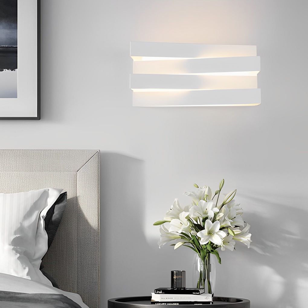 Minimalist Geometric LED Wall Sconce — Iron and Acrylic, 12W–18W, Warm White 3000K, 8" or 11"