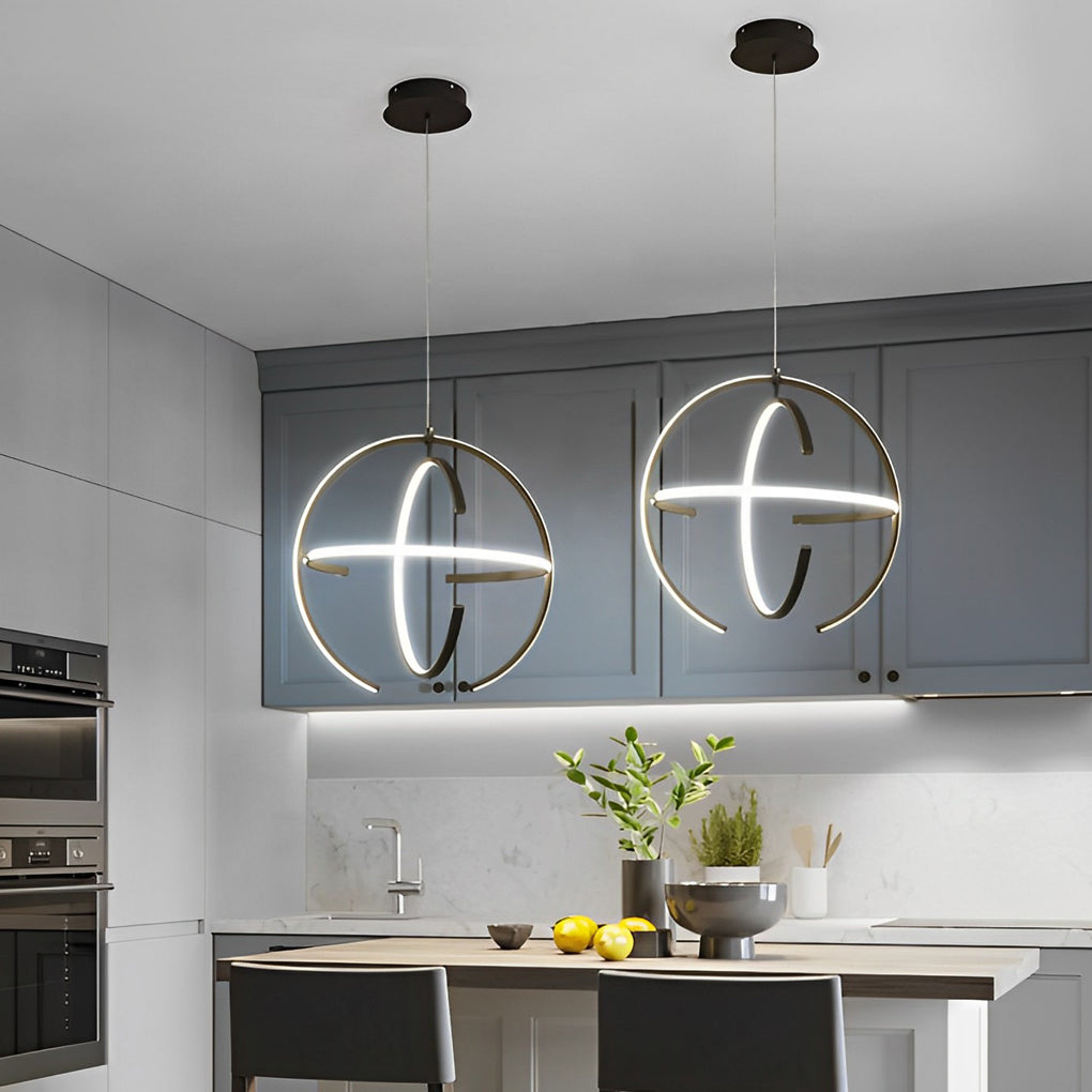 Adjustable Modern LED Pendant Chandelier — Aluminum, 180° Articulating, 14"/18"/22"