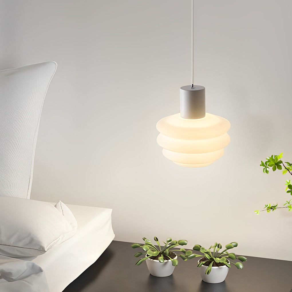 Minimalist Mini Pendant Light — Iron, 6W, Three-Step Dimming (3000K/4500K/6000K), 7" Diameter